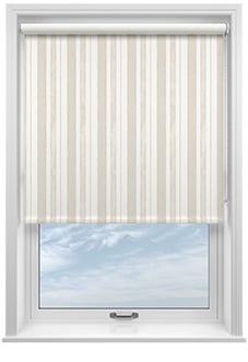Shabby Chic by Rachel Ashwell Watercolour Stripe (Blackout), Natural - Twist&Fit Roller Blind